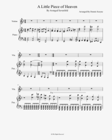 Little Piece Of Heaven Partitura, HD Png Download, Free Download