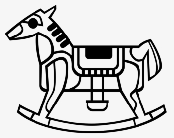 Rocking Horse - Outline Picture Of Toy, HD Png Download, Free Download