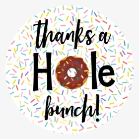 Donut Thank You Gift Tags - Circle, HD Png Download, Free Download