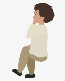 This Is A Sticker Of A Guy Thinking - Cartoon, HD Png Download, Free Download