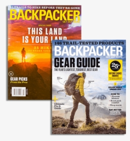 Backpacker Magazine Covers For Two Issues - Backpacker Gear Guide 2018, HD Png Download, Free Download