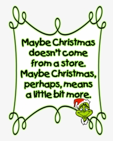 Grinch Clipart Stole Christmas Qoates Transparent Png - Grinch Christmas Clipart, Png Download, Free Download