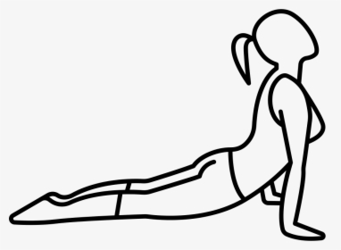 Woman Laying Down Lifting Head - Cobra Exercice, HD Png Download, Free Download