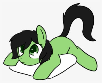 Neuro, Cute, Female, Filly, Laying Down, Looking At - Cartoon, HD Png Download, Free Download