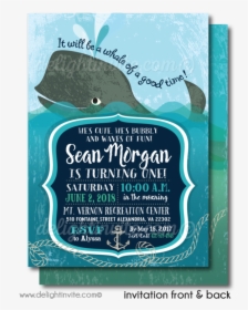 Water Theme First Birthday Invitations, HD Png Download, Free Download