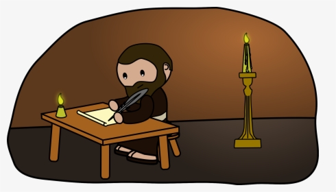 Man Image Png - Simple Cartoon Man Writing, Transparent Png, Free Download