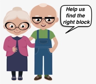 Married Old Couple Cartoon, HD Png Download, Free Download