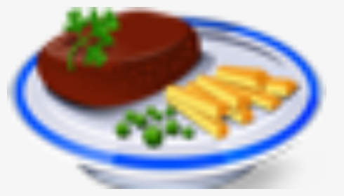 Steak-64 - Food On A Plate Icon, HD Png Download, Free Download