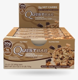 Picture Of Quest Bars - Quest Protein Bars Oatmeal Chocolate Chip, HD Png Download, Free Download