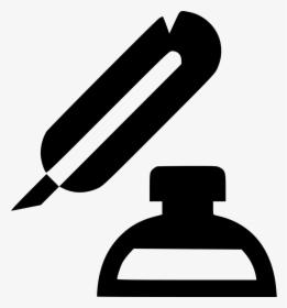 Writing Feather And Ink Bottle, HD Png Download, Free Download