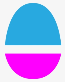 Blue,area,purple - Easter Egg Split Png, Transparent Png, Free Download
