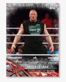 Brock Lesnar 2017 Wwe Road To Wrestlemania Base Cards - Professional Boxing, HD Png Download, Free Download