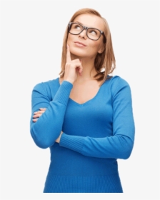 Thinking Woman Png Image - Women Thinking Png, Transparent Png, Free Download