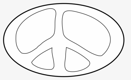 Transparent Peace Sign Clipart Black And White - Circle, HD Png Download, Free Download