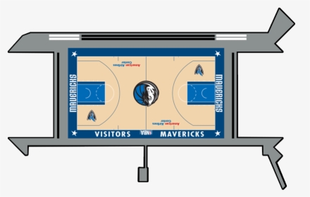 Dallas Mavericks Basketball Court, HD Png Download, Free Download