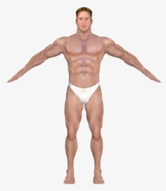 Transparent Man Body Clipart - Billy Herrington 3d Model, HD Png Download, Free Download