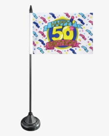 Happy Birthday 50 Table Flag - Banner, HD Png Download, Free Download