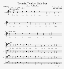 Twinkle Twinkle Little Star Choir Sheet Music, HD Png Download, Free Download