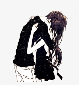 Anime Girl Hugging Boy, HD Png Download, Free Download