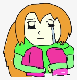 Crying Girl - Cartoon, HD Png Download, Free Download