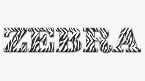 Angle,monochrome Photography,text - Zebra Text Png, Transparent Png, Free Download