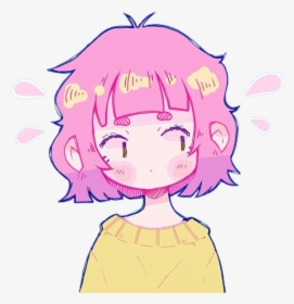 #freetoedit #cute #kawaii #girl #anime #manga #pink - Cute Animé Girl With Pink Hair, HD Png Download, Free Download