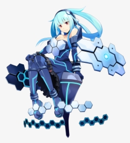 Anime Girl, Kawaii, And Mecha Image - Anime Girl Blue Png, Transparent Png, Free Download