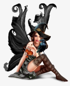Tube Halloween Femme Halloween, 3d Girl, Illustration - Halloween Model Png, Transparent Png, Free Download
