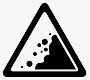 Landslide Danger Triangular Traffic Signal - Landslide Symbol, HD Png Download, Free Download