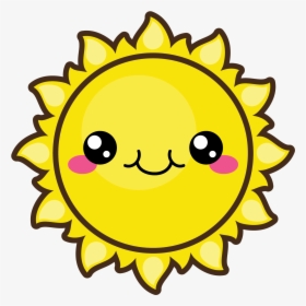 Cute Summer Sun - Clip Art Cute Sun, HD Png Download, Free Download