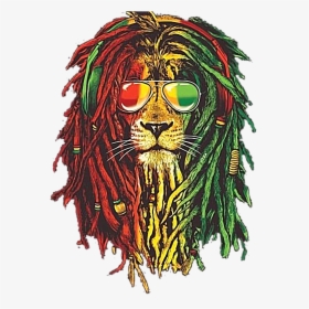 #rasta#lion - Lion Bob Marley, HD Png Download, Free Download
