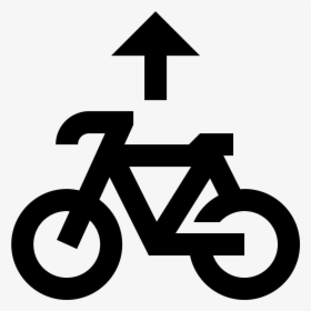 Path Clipart Bicycle Path - Bike Lane Symbol Png, Transparent Png, Free Download