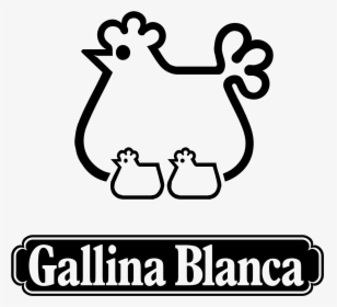 Gallina Blanca Logo Black And White - Line Art, HD Png Download, Free Download