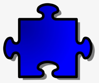 Free Blue Jigsaw Piece - Blue Puzzle Piece Clipart, HD Png Download, Free Download