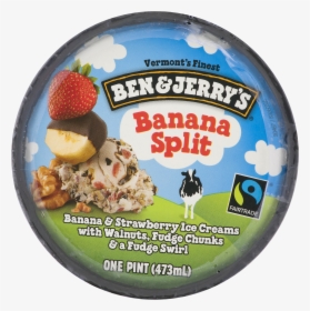 Ben & Jerry"s Ice Cream Banana Split 16 Oz , Png Download - Ben And Jerrys Pucker Upper, Transparent Png, Free Download