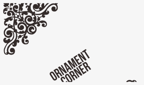 Ornament Vector Untuk Pojok, Corner Format Cdr, Png - Arabesco Silhouette Png, Transparent Png, Free Download