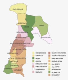 Abia State Nigeria Map - Abia State Local Government, HD Png Download, Free Download