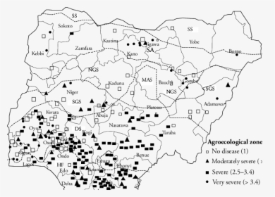 Distribution Of Crops In Nigeria, HD Png Download, Free Download