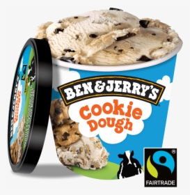 Cookie Dough 500mls - Cookie Dough Ice Cream Ben And Jerry, HD Png Download, Free Download