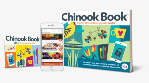 Seattle-book Phone App - Portland Chinook Book, HD Png Download, Free Download