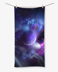 Purple Planet ﻿sublimation All Over Towel - Outer Space, HD Png Download, Free Download