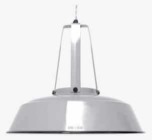 Finned Neck Enamel Shade Grey - Ceiling Fixture, HD Png Download, Free Download
