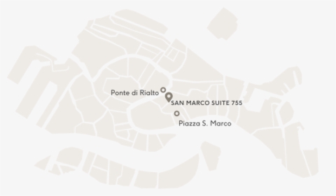San Marco Suite Map - Black And White Map Of Venice Italy, HD Png Download, Free Download