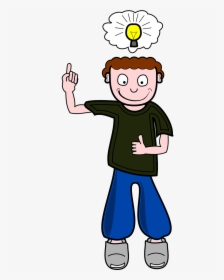 Think Boy Png Transparent , Transparent Cartoons - Free Clipart Idea, Png Download, Free Download