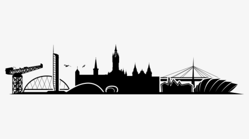 Transparent Skyline Silhouette Png - Glasgow City Outline, Png Download, Free Download