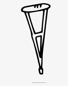 Crutch Coloring Page, HD Png Download, Free Download