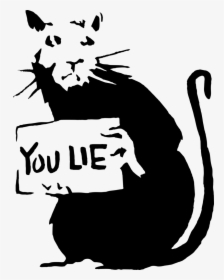 Rata De Banksy You - Banksy Rat You Lie, HD Png Download, Free Download