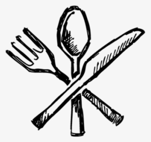 Fork, Knife And Spoon Icon - Cross, HD Png Download, Free Download