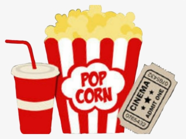 Soda Clipart Movie Popcorn, HD Png Download, Free Download