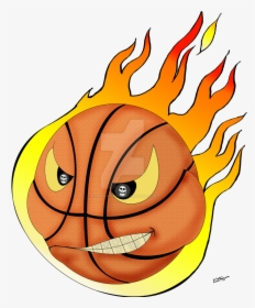63, Pictures V - Cartoon Basketball Net On Fire, HD Png Download, Free Download